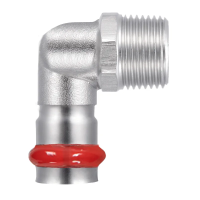 Коліно 90° ЗР Koer KQ.L1506M Press-Inox AISI 304 15x1/2" (KR6414)