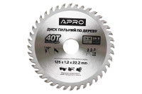 Диск пильний Apro 125 x 22.2 мм x 40T (830105)