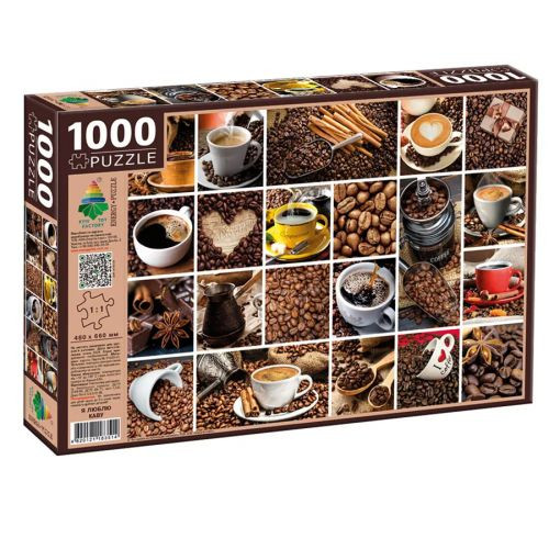 Пазлы "I Love Coffee", 1000 элементов, 66 х 48 см