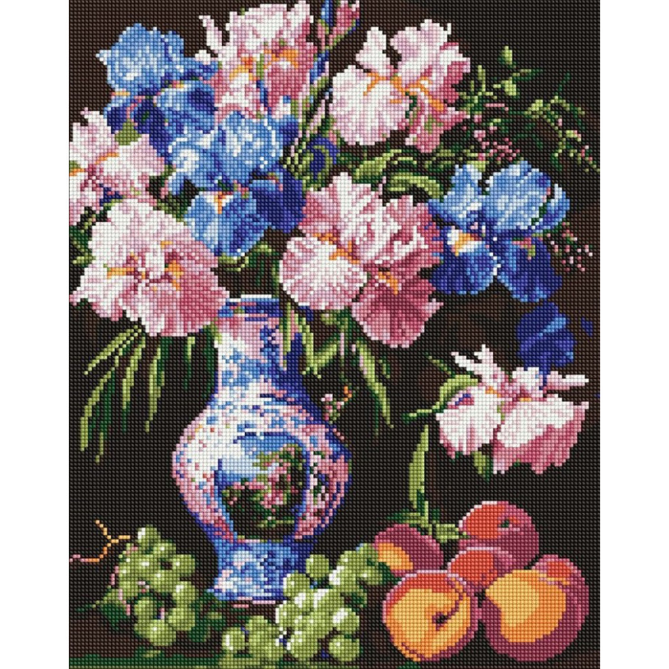 Алмазна мозаїка "Краса ірисів" ©sophiia_іllustrations AMO8123, 40х50 см Алмазна мозаїка "Краса ірисів" ©sophiia_іllustrations AMO8123, 40х50 см