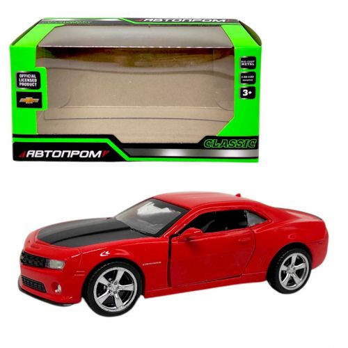 Машинка металлическая "Автопром. Chevrolet Camaro" (КРАСНАЯ)