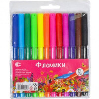 Дитячі фломастери "Фломіки" CR550-12-2, 12 штук