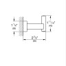 Набір аксесуарів 3в1 Grohe Essentials Cube (BF40511EC)