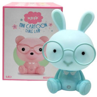 Ночник "Зайчик в очках" USB (СИНИЙ)