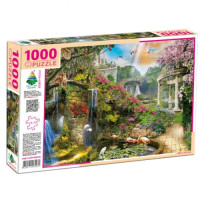 Пазлы "Сад с беседкой", 1000 элементов, 66 х 48 см