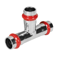 Трійник трирозтрубний редукційний Koer KQ.T422842 Press-Inox AISI 304 42x28x42 (KR6363)