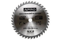 Диск пильний Apro 230 x 22.2 мм x 40T (830199)
