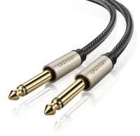 Аудіокабель UGREEN AV128 6.5mm  Male to Male Audio Cable Gray 2m(UGR-10638) (UGR-10638)