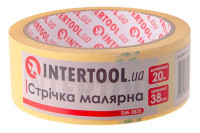 Стрічка малярська Intertool 38 мм х 20 м жовта (DM-3820) (6 шт.)