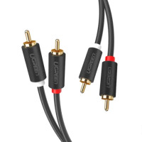Аудіокабель UGREEN AV104 2RCA Male to 2RCA Male Cable 1m (Black)(UGR-30747) (UGR-30747)