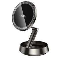 Автотримач для телефона HOCO H83 Metal ring magnetic car holder(center console) metal grey (6942007647939)