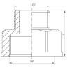Перехідник (конектор) 1-1 / 4 "x1-1 / 2" KOER KF.A1216 (KF0054) Перехідник (конектор) 1-1 / 4 "x1-1 / 2" KOER KF.A1216 (KF0054)