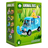 Дитячий конструктор Elephant Bus BB121E-E серії "Animal Bus", 101 деталь