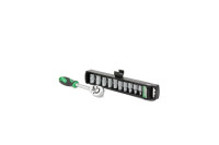 Набір головок шестигранних з трищіткою 1/4" Intertool 10 шт. (5-14 мм) (ET-6008)